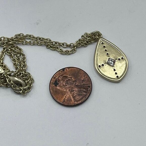 Silpada K & R Weekender Gold Plated Teardrop Crystal Accent necklace KRN0084 - Picture 14 of 15